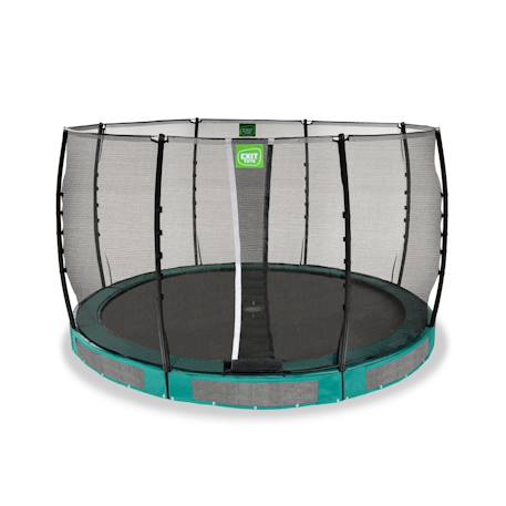Trampoline semi-enterré rond ø366cm avec filet de sécurité Vert 6 - vertbaudet enfant 