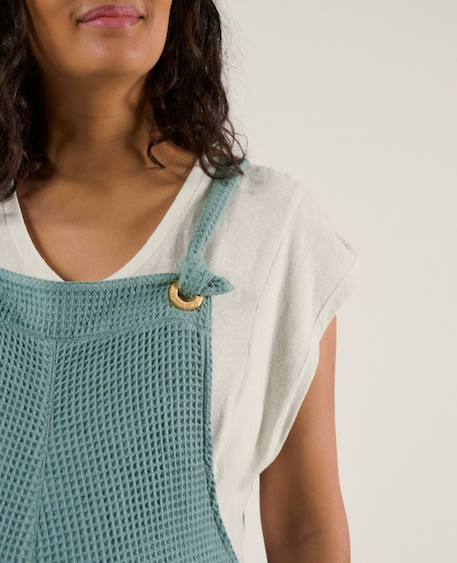 Salopette de maternité et d'allaitement maya Anthracite+Beige+Bleu+Terracota+Vert 27 - vertbaudet enfant 