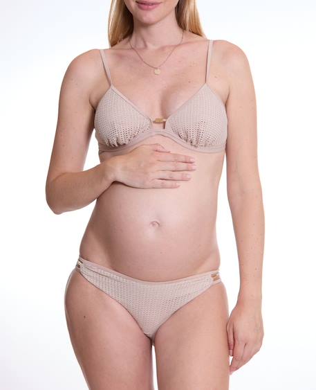 Bikini de maternité triangle milos Beige 2 - vertbaudet enfant 