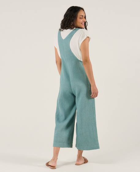 Salopette de maternité et d'allaitement maya Anthracite+Beige+Bleu+Terracota+Vert 30 - vertbaudet enfant 