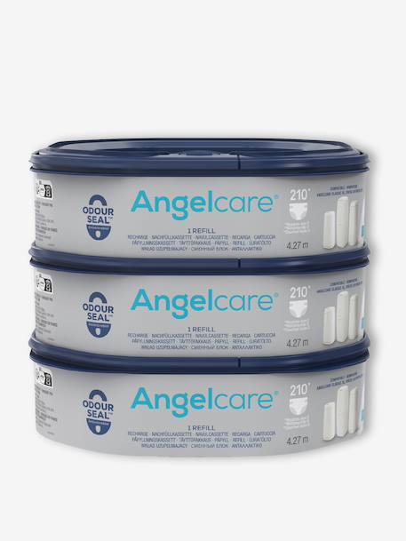 Lot de 3 recharges octogonales pour poubelles à couches Nappyclean et Dress Up bleu 1 - vertbaudet enfant 