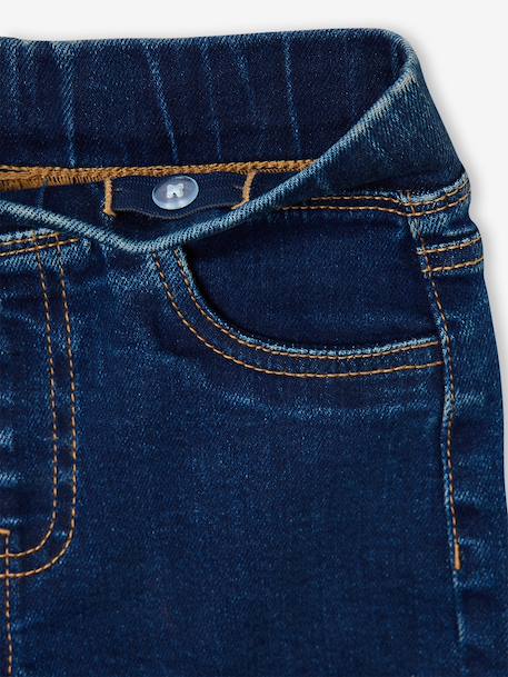 Jean tregging fille bleu foncé+bleu moyen+denim bleached 4 - vertbaudet enfant 