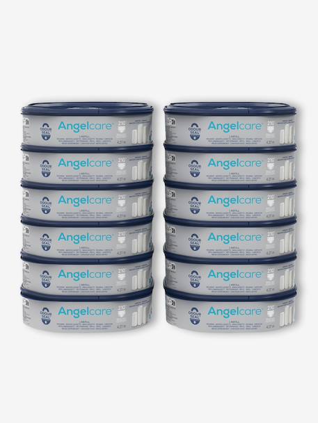 Lot de 12 recharge pour poubelle à couches Dress up Bleu et blanc 1 - vertbaudet enfant 