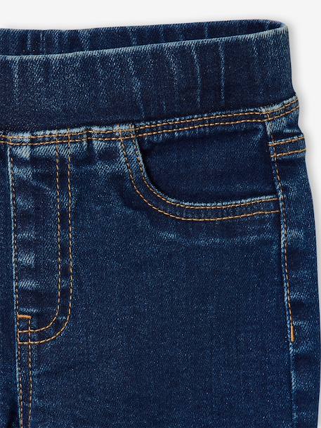 Jean tregging fille bleu foncé+bleu moyen+denim bleached 3 - vertbaudet enfant 