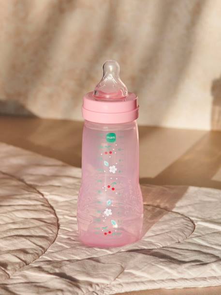 Lot 2 biberons Easy Active Coloré 330ml bleu+blush 6 - vertbaudet enfant 