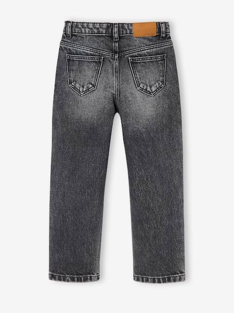Jean fille mom bleu clair+bleu moyen+denim gris 14 - vertbaudet enfant 