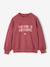 Sweat fille col rond mauve+rose pâle 1 - vertbaudet enfant 