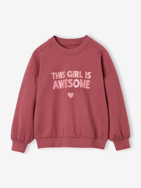 Fille-Sweat fille col rond