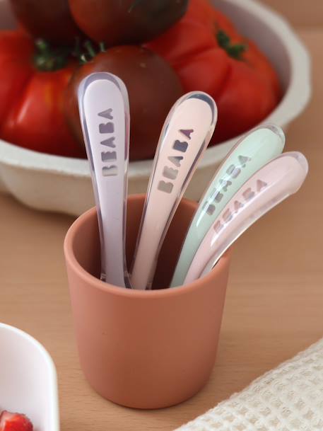 Lot de 4 cuillères 2ème âge Soft sans BPA blue/ pink/ mist/ green 2 - vertbaudet enfant 