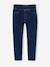 Jean tregging fille bleu foncé+bleu moyen+denim bleached 1 - vertbaudet enfant 