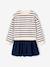 Robe fille 2 en 1 molleton et gaze de coton anthracite+marine 6 - vertbaudet enfant 