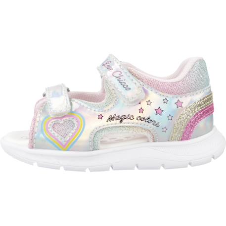 Sandale bébé synthétique gaby Argent 2 - vertbaudet enfant 