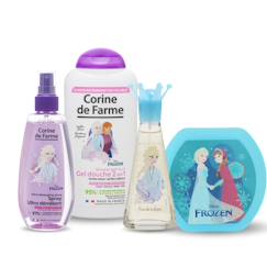 Puériculture-Coffret Reine des neiges enfant avec eau de toilette gel douche 2 en 1 et démêlant