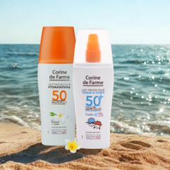 Puériculture-Duo laits solaires SPF50 pour toute la famille