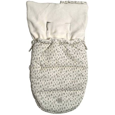 Chancelière d'hiver jersey hood winter forrest green Ecru, vert+Vert forêt 4 - vertbaudet enfant 