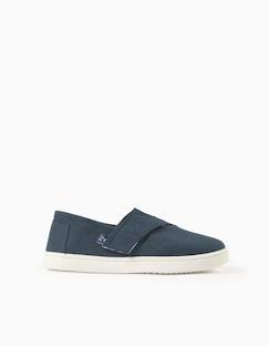 Chaussures-Chaussures garçon 23-38-Espadrilles en lin avec fermeture à scratch