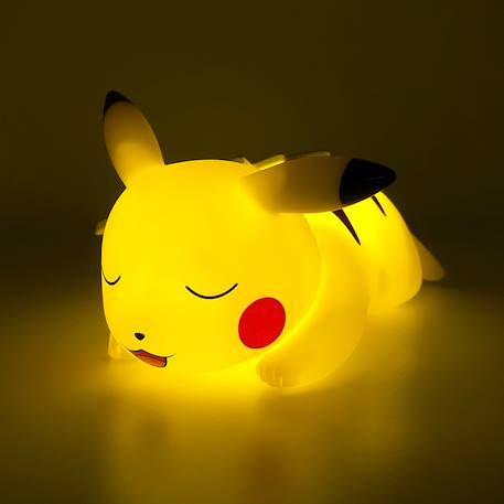Veilleuse led pokémon figurine pikachu endormi Jaune 2 - vertbaudet enfant 