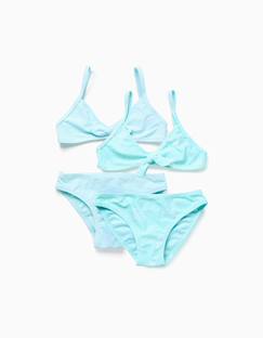 Lot de 2 maillots de bain 2 pièces avec nœud décoratif  - vertbaudet enfant