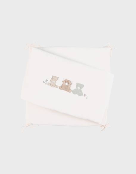 Tour de lit réversible veloudoux® Ecru 2 - vertbaudet enfant 