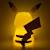 Lampe led pokémon figurine pikachu assis avec télécommande Jaune 5 - vertbaudet enfant 