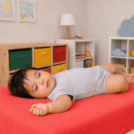 Drap housse en gaze de coton bio fraise Fraise+Honey+Rose+Vert+Vichy 4 - vertbaudet enfant 