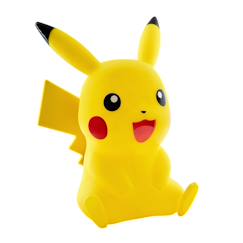 Lampe led pokémon figurine pikachu assis avec télécommande  - vertbaudet enfant