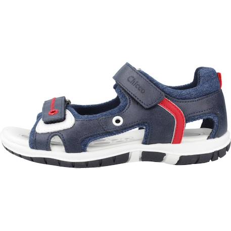Sandale bébé textile fash Bleu 800+Bleu 860 2 - vertbaudet enfant 