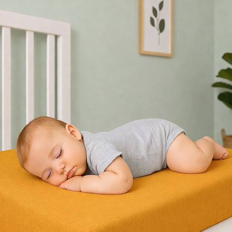 Drap housse en gaze de coton bio fraise Fraise+Honey+Rose+Vert+Vichy 10 - vertbaudet enfant 