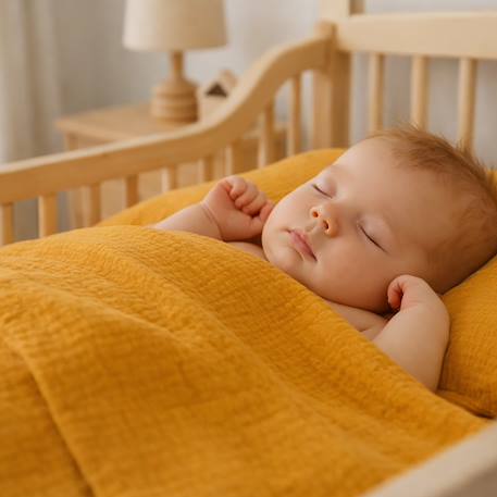 Drap plat en gaze de coton bio blanc Fraise+Honey+Rose+Vert+Vichy 9 - vertbaudet enfant 