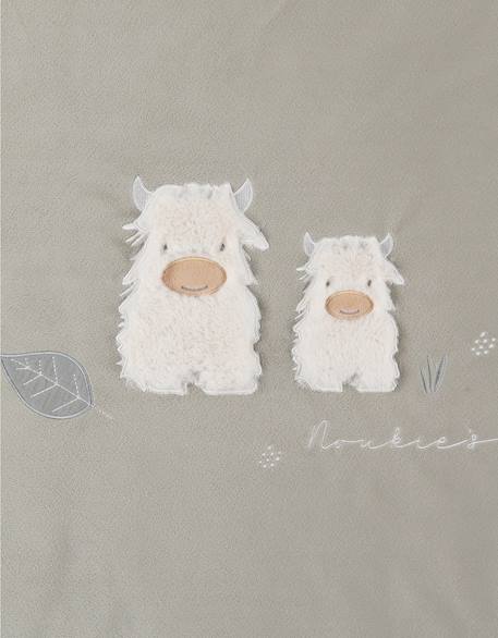 Couverture brodée  100x140 cm en veloudoux® Vert 6 - vertbaudet enfant 