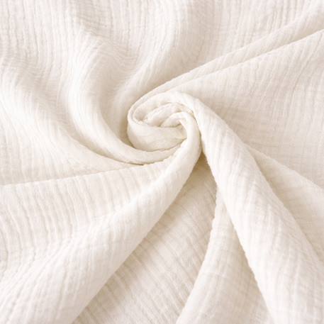 Drap plat en gaze de coton bio blanc Blanc+Fraise+Honey+Rose+Vert+Vichy 4 - vertbaudet enfant 