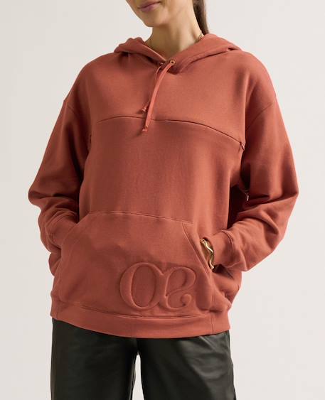 Hoodie de grossesse et allaitement boston Noir+Terracota 8 - vertbaudet enfant 
