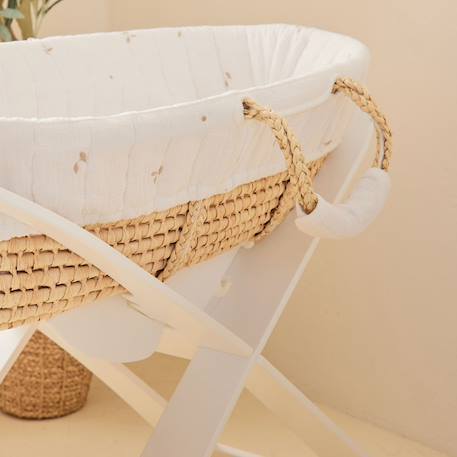 Couffin mousseline de coton bio Ecru 5 - vertbaudet enfant 