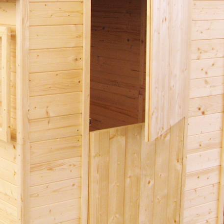 Cabane en bois avec bac à sable intégré palm springs Marron 5 - vertbaudet enfant 