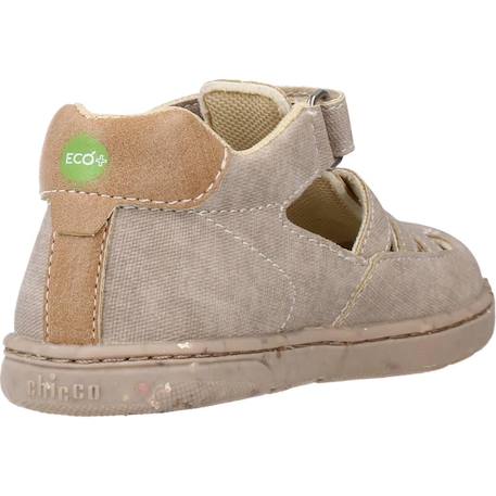 Sandale bébé textile graim Beige 360+Bleu 800 3 - vertbaudet enfant 