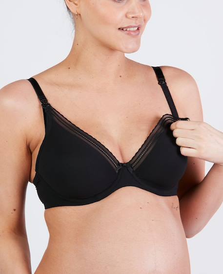 Soutien-gorge de grossesse et d'allaitement milk Blush+Bordeaux+Noir 14 - vertbaudet enfant 
