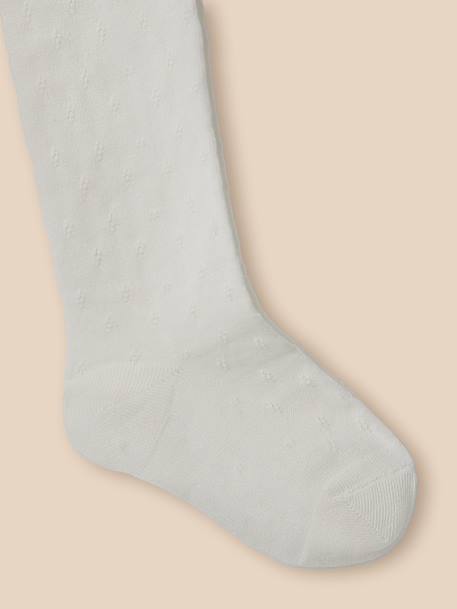 Collant fantaisie fille Ecru 2 - vertbaudet enfant 