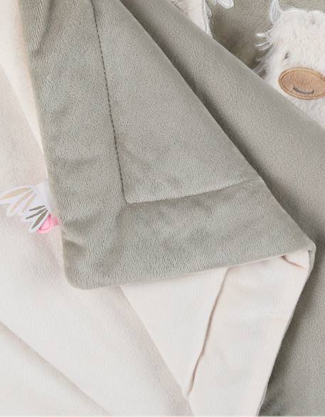 Couverture brodée  100x140 cm en veloudoux® Vert 5 - vertbaudet enfant 