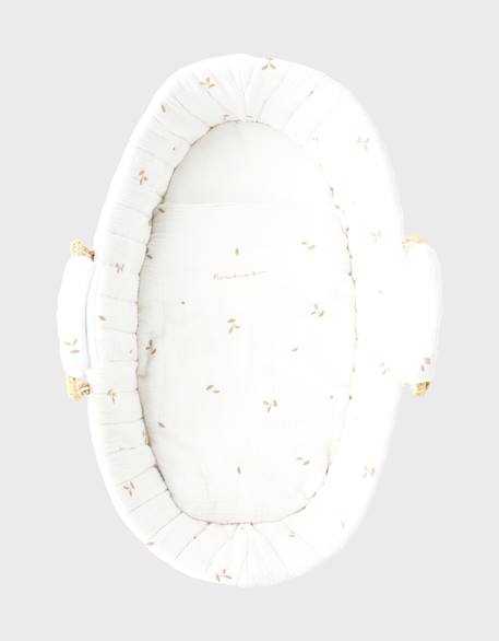 Couffin mousseline de coton bio Ecru 6 - vertbaudet enfant 