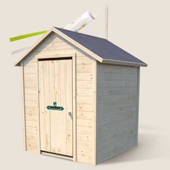 Cabane en bois avec fenêtre et boîte aux lettres garance  - vertbaudet enfant