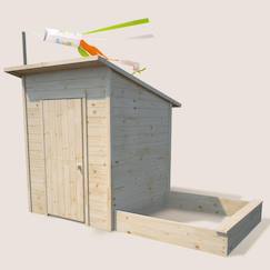 Jouet-Cabane en bois avec bac à sable intégré palm springs