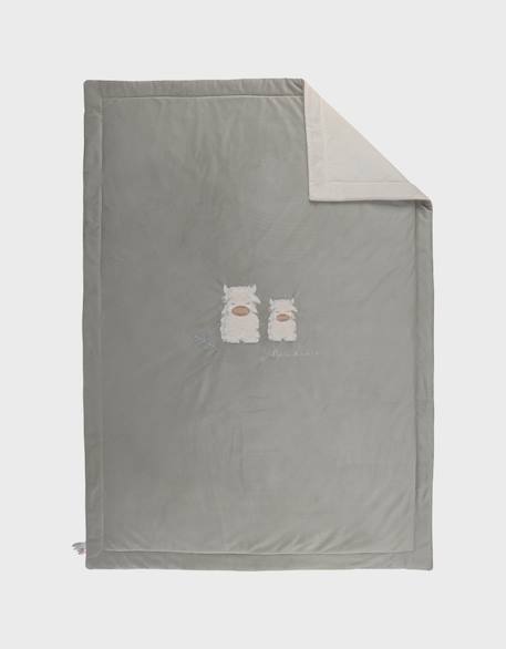 Couverture brodée  100x140 cm en veloudoux® Vert 2 - vertbaudet enfant 