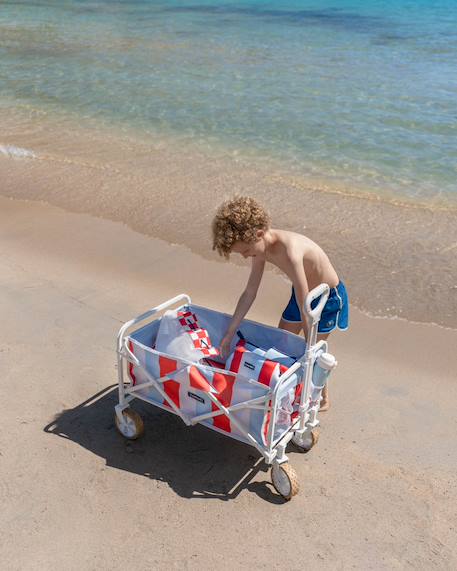Chariot pliable tout terrain pour plage enfant Bleu 3 - vertbaudet enfant 