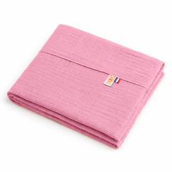 Linge de maison et décoration-Linge de lit enfant-Drap plat en gaze de coton bio blanc