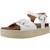 Sandales fille modèle marta Blanc blanco+Bleu jade+Bleu methanol+Brun clair mushroom+Jaune ocre+Rose rsntque 4 - vertbaudet enfant 
