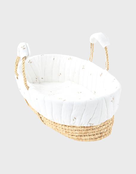 Couffin mousseline de coton bio Ecru 2 - vertbaudet enfant 