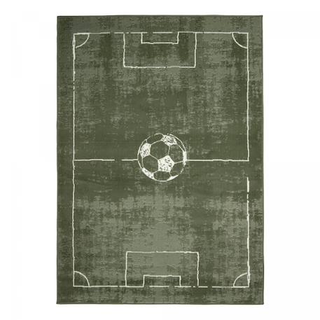 Tapis enfant motif terrain de football ludique et sportif Vert 2 - vertbaudet enfant 