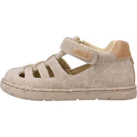 Sandale bébé textile graim Beige 360+Bleu 800 2 - vertbaudet enfant 