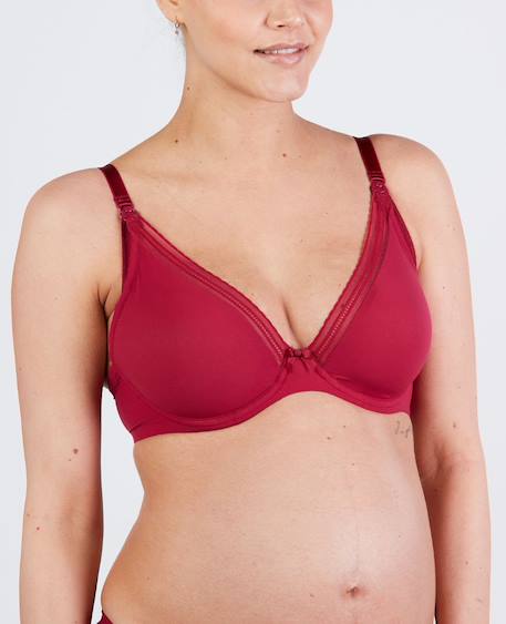 Soutien-gorge de grossesse et d'allaitement milk Blush+Bordeaux+Noir 7 - vertbaudet enfant 