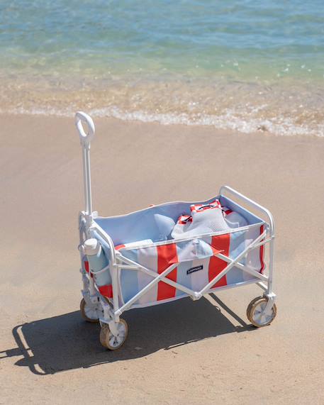 Chariot pliable tout terrain pour plage enfant Bleu 4 - vertbaudet enfant 